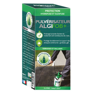 IMPERMEABILISANT TERRASSES ET DALLAGES ALGIFOB+ AVEC PULVERISATEUR 5L Algimouss