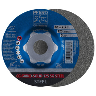 DISQUE ABRASIF CC-GRIND-SOLID SG STEEL Pferd Ruggeberg France