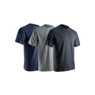 TEE SHIRT BASIC LYON GRIS, BLEU CHINE, NOIR (LOT DE 3) Lma Lebeurre