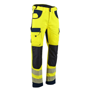 PANTALON HAUTE VISIBILITE DEFENSE MARINE/JAUNE Lma Lebeurre