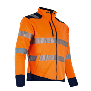 VESTE HAUTE VISIBILITE LED MARINE/ORANGE Lma Lebeurre