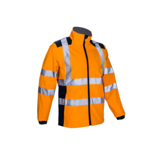 VESTE SOFTSHELL HAUTE VISIBILITE KANPA ORANGE/MARINE Coverguard