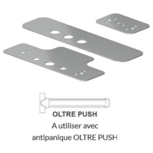 Kit de plaques pour  remplacer un antipanique avec OLTRE PUSH Fapim