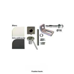 Kit pivot haut et bas portail à cheviller  Inglese