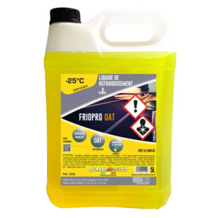 LIQUIDE DE REFROIDISSEMENT -25°C FRIOPRO OAT SMB 5L Smb Auto