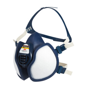 DEMI-MASQUE REUTILISABLE SANS MAINTENANCE 3M A FILTRE INTEGRE SERIE 4000+ 3M France