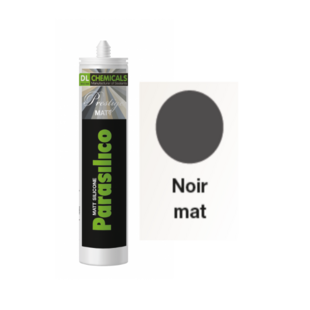 Mastic silicone Prestige Mat Noir cart300ml Dl Chemicals