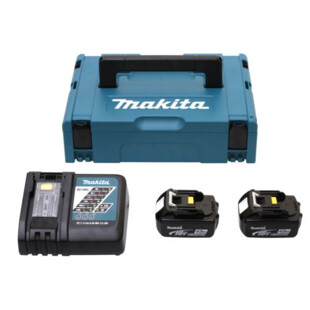 PACK ENERGIE LI-ION 18V 2X6AH + CHARGEUR SIMPLE DC18RC Makita