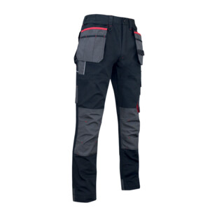 Pantalon MINERAI gris/noir Canvas polycoton Lma Lebeurre