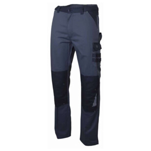 Pantalon sulfate gris/noir 60% coton Lma