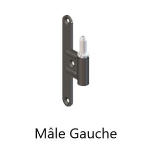 Paumelle universelle bois 6055 Monin