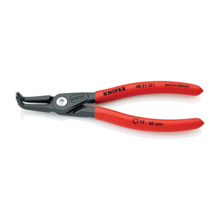 Pince coudée pour circlips intérieurs Knipex