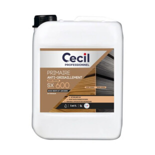 SATURATEUR PRIMAIRE ANTI-GRISAILLEMENT SX600 INCOLORE 5L V33 - Cecil