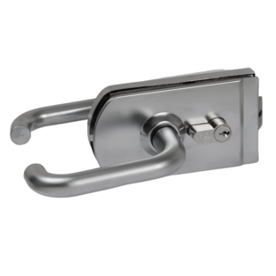 Serrure porte verre réversible Metalux