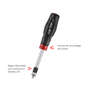 Set porte embouts droit et T + 10 ACC - 2 WAY Vessel