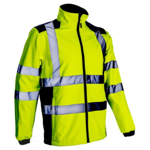 VESTE SOFTSHELL HAUTE VISIBILITE KANPA JAUNE/MARINE Coverguard