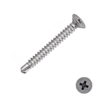 Vis autoperceuse tête fraisée zingué blanc Acton