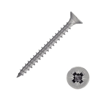 Vis bois inox tête fraisée pozi Acton