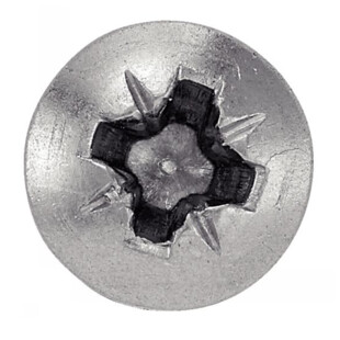 Vis bois inox tête ronde pozi Acton