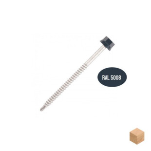 Vis fixation bac acier sur bois RAL 5008 Scell It