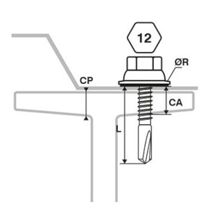 Vis fixation placage bac acier sur fer I Scell It