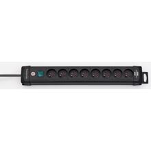 Socle multiprise pnn - premium plus noir h05vv-f 3g1,5 avec interrupteur