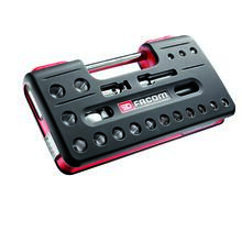 Coffret douilles, accessoires et cliquet extensible 1/2” (21 pieces)