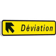 Panneaux de signalisation temporaire
