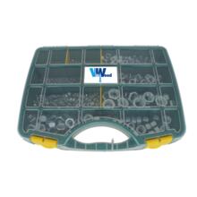 Coffret 765 ecrous acier zingue blanc