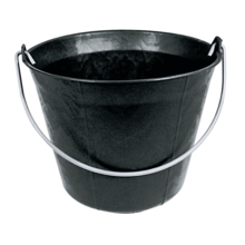 Seau plastique noir