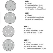 Abrasif disque auto-agrippant 125mm- 150mm