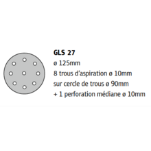 Abrasif disque auto-agrippant 125mm- 150mm