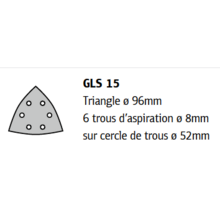 Abrasif triangulaire 96