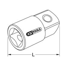 Augmentateur douille 1/4" vers 3/8" male