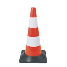 Balise plastique rouge fluo pied caoutchouc