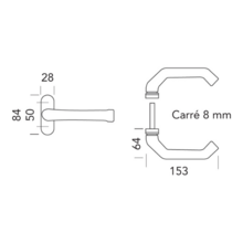 Béquille design à ressort