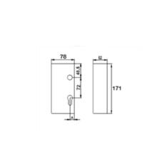 Boitier de serrure acier a crochet