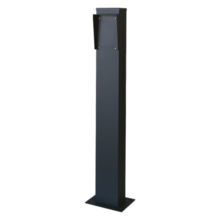 Borne piéton avec visière