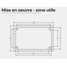 Bras deporté longueur fixation murale