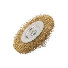 Brosse circulaire sur tige fil ondule