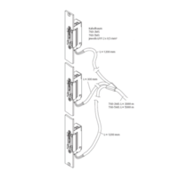 Câble de raccordement gâche électrique