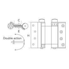 Charnières ressort double action