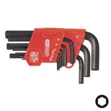 Cle male 6 pans courte brunie (jeu de 9)