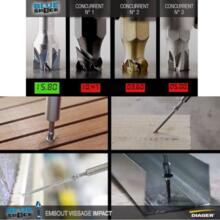 Coffret 10 embouts visseuse choc