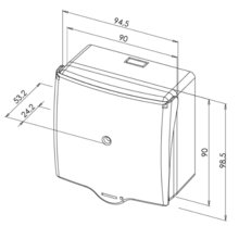 Dm vert shok 2 contacts + capot