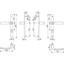 Schéma POIGNÉE DE PORTE ÉTROITE  ÉTANCHE AEV NEW-YORK SAILLIE  NORMALE Poignée de porte étroite  étanche aev new-york saillie  normale