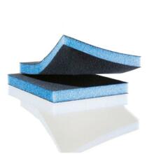 Présentation EPONGE ABRASIVE 2 FACES PREMIUM 97 X 123 X 12 MM Eponge abrasive 2 faces premium 97 x 123 x 12 mm