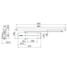 Ferme porte dc135