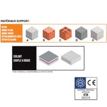 Fixation isolant clou a frapper