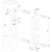 Gache en acier inoxydable pour h-compact